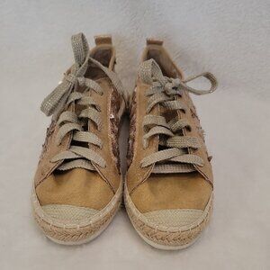 Bonnibel Gold Yellow  Espadrilles Size 7